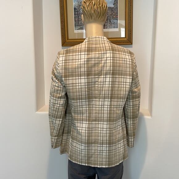 Haspel Premium Tailored Men’s Blazer Plaid Size 44L NWT - Picture 2 of 14